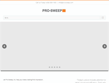 Tablet Screenshot of pro-sweep.com
